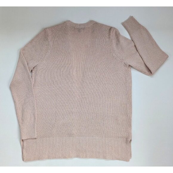 Ann Taylor Shimmer Open Cardigan Size Medium Skin Tone/Peachy - Picture 12 of 15